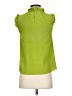 Tibi 100% Silk Green Sleeveless Silk Top Size 0 - photo 2