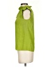 Tibi 100% Silk Green Sleeveless Silk Top Size 0 - photo 5