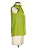 Tibi 100% Silk Green Sleeveless Silk Top Size 0 - photo 4