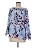 Lilly Pulitzer 100% Polyester Blue 3/4 Sleeve Blouse Size M - photo 1