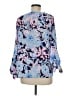 Lilly Pulitzer 100% Polyester Blue 3/4 Sleeve Blouse Size M - photo 2