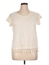 Dept222 100% Polyester Ivory Short Sleeve Top Size XL (petite) - photo 1