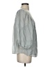 Maven West 100% Cupro Gray 3/4 Sleeve Blouse Size S - photo 4