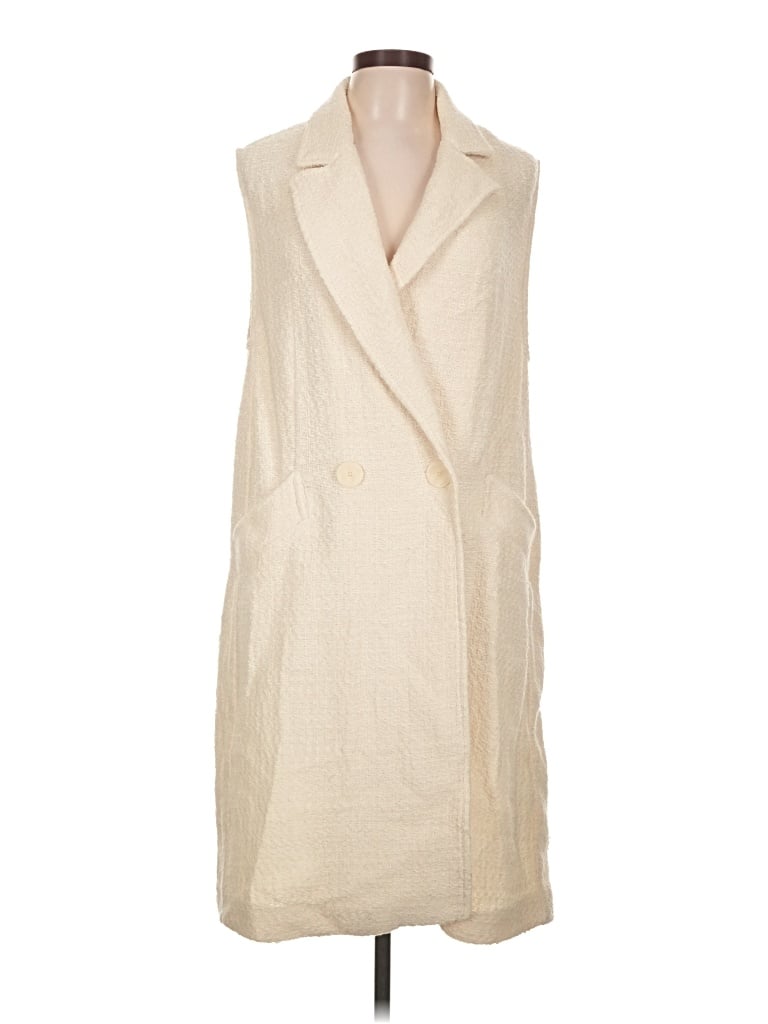 Pre-owned Zara Vest In Ivory