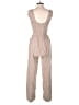 Jessica Simpson 100% Rayon Tweed Tan Jumpsuit Size M - photo 2