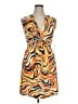 Veronica M. Print Orange Casual Dress Size XL - photo 1