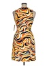 Veronica M. Print Orange Casual Dress Size XL - photo 2