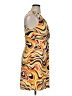 Veronica M. Print Orange Casual Dress Size XL - photo 4