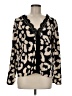 Shein 100% Polyester Animal Print Black Long Sleeve Blouse Size 6 - photo 1