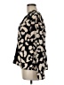 Shein 100% Polyester Animal Print Black Long Sleeve Blouse Size 6 - photo 5