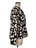 Shein 100% Polyester Animal Print Black Long Sleeve Blouse Size 6 - photo 4