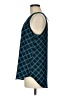 Van Heusen 100% Polyester Argyle Teal Sleeveless Top Size M - photo 5