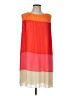 Joe Fresh 100% Polyester Color Block Orange Cocktail Dress Size L - photo 1