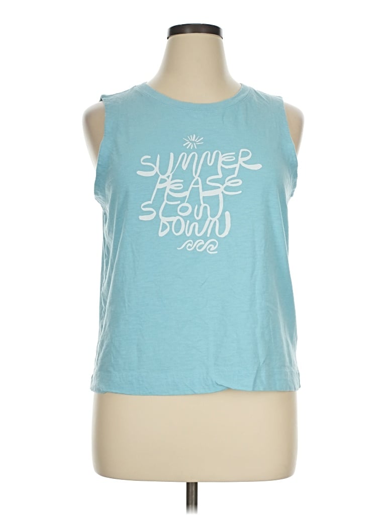 Pre-owned Maeve Sleeveless T-shirt In Blue
