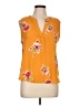 Papermoon 100% Polyester Yellow Sleeveless T-Shirt Size L (petite) - photo 1