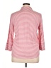 J. McLaughlin Stripes Pink 3/4 Sleeve Button-Down Shirt Size XL - photo 2
