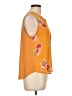 Papermoon 100% Polyester Yellow Sleeveless T-Shirt Size L (petite) - photo 4