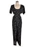Express 100% Rayon Paisley Black Jumpsuit Size 13 - photo 1
