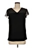 Perseption Concept 100% Polyester Black Short Sleeve Blouse Size M - photo 1