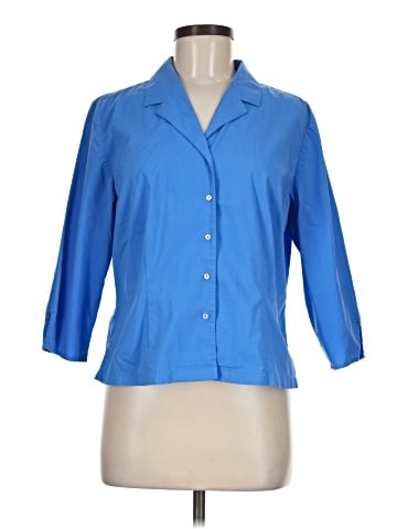 Classiques Entier 3/4 Sleeve Button-Down Shirt (view 1)