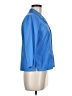 Classiques Entier Blue 3/4 Sleeve Button-Down Shirt Size M - photo 4