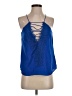WAYF 100% Polyester Blue Sleeveless Blouse Size S - photo 1