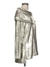 Chelsea & Theodore Metallic Silver Long Sleeve Blouse Size L - photo 4