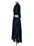 Gracia 100% Polyester Print Blue Casual Dress Size S - photo 5