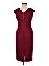 En Focus Studio Solid Burgundy Cocktail Dress Size 6 - photo 2