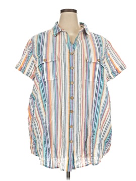Roaman's Short Sleeve Button-Down Shirt (view 1)