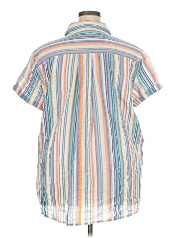 Roaman's Short Sleeve Button-Down Shirt (view 2)