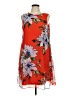 Jessica H 100% Polyester Print Orange Cocktail Dress Size 12 - photo 1