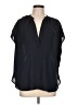 Violet & Claire Black Short Sleeve Blouse Size L - photo 1