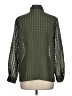 Liz Baker 100% Polyester Green Long Sleeve Blouse Size 10 Petite - photo 2