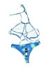Fashion Nova Graphic Blue Swimsuit Top Size XL - photo 2