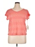 Dept222 100% Polyester Orange Short Sleeve Top Size XL (petite) - photo 1
