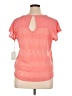 Dept222 100% Polyester Orange Short Sleeve Top Size XL (petite) - photo 2
