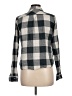 Maurices 100% Cotton Plaid Gray Long Sleeve Button-Down Shirt Size L - photo 2