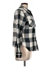 Maurices 100% Cotton Plaid Gray Long Sleeve Button-Down Shirt Size L - photo 4