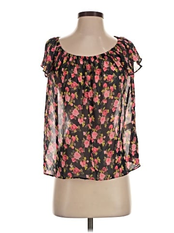 Buttons Short Sleeve Blouse (view 1)