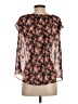 Buttons Black Short Sleeve Blouse Size S - photo 2