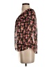 Buttons Black Short Sleeve Blouse Size S - photo 5