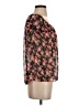 Buttons Black Short Sleeve Blouse Size S - photo 4