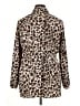 Dana Buchman 100% Polyester Animal Print Gold Tan Blazer Size XL - photo 2