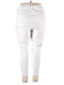 d.jeans Solid White Jeans Size 20 - photo 2
