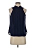Express 100% Polyester Blue Sleeveless Blouse Size S - photo 1