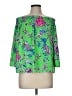 Lilly Pulitzer 100% Polyester Green 3/4 Sleeve Blouse Size M - photo 1
