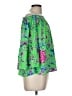 Lilly Pulitzer 100% Polyester Green 3/4 Sleeve Blouse Size M - photo 4