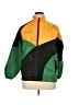 Assorted Brands 100% Polyester Color Block Green Yellow Track Jacket Size XL (estimated) - photo 1