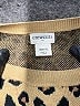 Crewcuts Outlet 100% Cotton Animal Print Gold Pullover Sweater Size 6 - 7 - photo 3